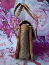 Charger l'image dans la galerie, Sac vintage Luce - Motif Macadam beige et brun. Logo Triomphe. Céline. Made in Italy