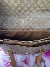 Charger l'image dans la galerie, Sac vintage Luce - Motif Macadam beige et brun. Logo Triomphe. Céline. Made in Italy