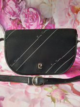 Charger l'image dans la galerie, Sac vintage Léa - Pierre Cardin. Noir et gris. Made in France