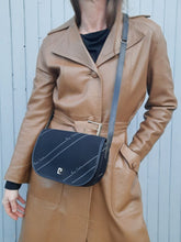 Charger l'image dans la galerie, Sac vintage Léa - Pierre Cardin. Noir et gris. Made in France