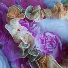 Charger l'image dans la galerie, Echarpe vintage Carlotta - Froufrous en voile.