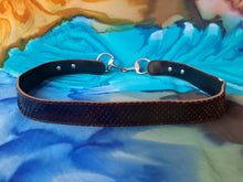 Charger l'image dans la galerie, Ceinture vintage Manu - Reptile véritable écailles marron. T 80