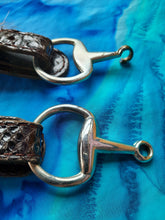 Charger l'image dans la galerie, Ceinture vintage Manu - Reptile véritable écailles marron. T 80