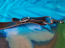 Charger l'image dans la galerie, Ceinture vintage Manu - Reptile véritable écailles marron. T 80