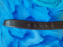 Charger l'image dans la galerie, Ceinture vintage Julia - En cuir exotique de lézard marron. Colifichet. 85.
