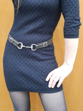 Charger l'image dans la galerie, Ceinture vintage Manu - Reptile véritable écailles marron. T 80