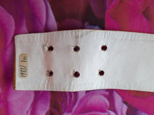 Charger l'image dans la galerie, Ceinture vintage Luna - Cuir moutarde. Denise Denis. T 70. Made in France.