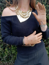 Charger l'image dans la galerie, Gants vintage Loubna - Cuir camel, doublure soie. Broderies florales