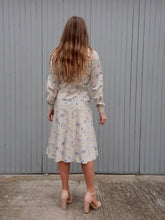 Charger l'image dans la galerie, Ensemble vintage Charline - Veste fine et jupe trapèze. Imprimé floral. Taille M, 38, 40