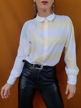 Charger l'image dans la galerie, Chemisier vintage Bertille - Manches chauve-souris. Taille M, 38, 40. Mario Nuccy Ceccoui