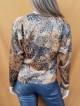 Charger l'image dans la galerie, Blouse vintage Caterina - Léopard. Taille S, 36, 38. Paul Haik. Made in France