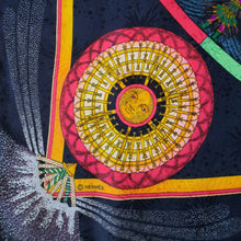 Charger l'image dans la galerie, Carré de soie Clara - Hermès. "Feux d'artifice" 1987. Édition limitée. 90 X 90
