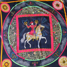 Charger l'image dans la galerie, Carré de soie Clara - Hermès. "Feux d'artifice" 1987. Édition limitée. 90 X 90