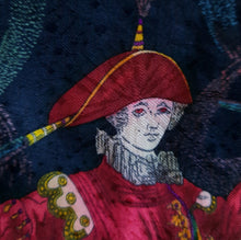 Charger l'image dans la galerie, Carré de soie Clara - Hermès. "Feux d'artifice" 1987. Édition limitée. 90 X 90