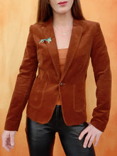 Charger l'image dans la galerie, Broche ancienne Dinah - Chat vert émaillé et strass.