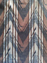 Charger l'image dans la galerie, Robe vintage Ludmila - A rayures zigzag. Taille M, 38, 40. Paul Mausner. Made in France.