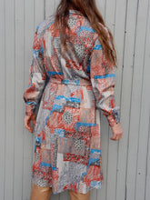 Charger l'image dans la galerie, Robe vintage Alénaïs - Col Lavallière à nouer. Taille L, 40, 42.