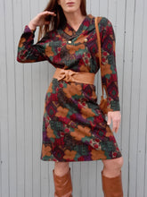 Charger l'image dans la galerie, Robe vintage Carmen - Col boutonné. Imprimé floral. Taille M, 38, 40. Bernard Claveril.