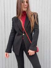Charger l'image dans la galerie, Ensemble "Seconde" Nana - Blazer et pantalon noirs Bazar de Christian Lacroix. Taille S, 36, 38. Made in France.