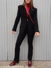 Charger l'image dans la galerie, Ensemble "Seconde" Nana - Blazer et pantalon noirs Bazar de Christian Lacroix. Taille S, 36, 38. Made in France.