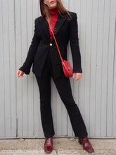 Charger l'image dans la galerie, Ensemble "Seconde" Nana - Blazer et pantalon noirs Bazar de Christian Lacroix. Taille S, 36, 38. Made in France.