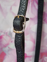 Charger l'image dans la galerie, Pochette vintage Dina - Cuir grainé noir. Lanvin Paris. Made in France.