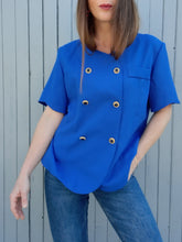 Charger l'image dans la galerie, Blazer vintage Garance - Double boutonnage. Taille XL, 42, 44. Made in France