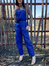 Charger l'image dans la galerie, Salopette vintage Camille - Bleu de travail multi-poches. Taille M, 38, 40.