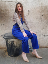 Charger l'image dans la galerie, Salopette vintage Camille - Bleu de travail multi-poches. Taille M, 38, 40.