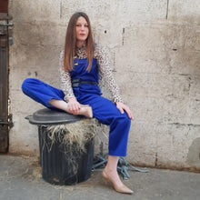 Charger l'image dans la galerie, Salopette vintage Camille - Bleu de travail multi-poches. Taille M, 38, 40.