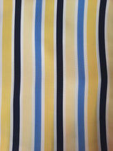 Charger l'image dans la galerie, Chemisette vintage Jade - Rayures jaunes, blanches et bleues. Taille M, 38, 40. Weill