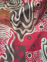 Charger l'image dans la galerie, Chemisette vintage Rose - Imprimé abstrait. Taille XXL, 44, 46. Jean Lo Bello. Made in France.