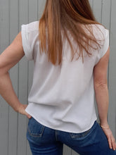 Charger l'image dans la galerie, Chemisette vintage Anissa - Blanche. Taille S, 36, 38. Daniel Duval. Made in France