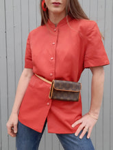 Charger l'image dans la galerie, Blazer vintage Ursule - Rouille. Taille L, 40, 42. Carbone. Made in France