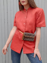 Charger l'image dans la galerie, Blazer vintage Ursule - Rouille. Taille L, 40, 42. Carbone. Made in France