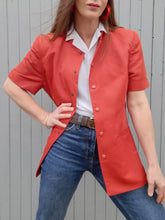 Charger l'image dans la galerie, Blazer vintage Ursule - Rouille. Taille L, 40, 42. Carbone. Made in France