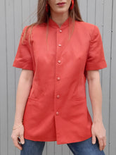Charger l'image dans la galerie, Blazer vintage Ursule - Rouille. Taille L, 40, 42. Carbone. Made in France