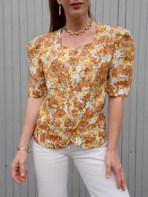 Charger l'image dans la galerie, Blazer vintage Kelly - Imprimé floral. Taille XXL, 44, 46. Weinberg Paris. Made in France