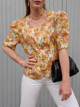 Charger l'image dans la galerie, Blazer vintage Kelly - Imprimé floral. Taille XXL, 44, 46. Weinberg Paris. Made in France