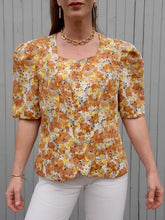 Charger l'image dans la galerie, Blazer vintage Kelly - Imprimé floral. Taille XXL, 44, 46. Weinberg Paris. Made in France