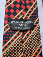 Charger l'image dans la galerie, Cravate Emanuel Ungaro Paris. 100 % pure soie. Made in Italy.