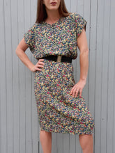 Charger l'image dans la galerie, Ensemble vintage Maggie - Jupe & haut fleuri. Taille M, 38, 40. Carole Richard.