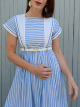 Charger l'image dans la galerie, Robe vintage Philomène - Marinière. Taille S, 36, 38