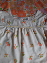 Charger l'image dans la galerie, Chemise de nuit vintage - Jaune fleurie. Taille L, 40, 42. Made in France.