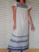 Charger l'image dans la galerie, Chemise de nuit vintage - Manches volantées. Taille M, 38, 40.