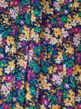 Charger l'image dans la galerie, Jupe vintage Ambre - Plissé permanent fleurie. Taille L, 40, 42.