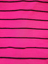 Charger l'image dans la galerie, Top vintage Rachel - A rayures roses fluo. Taille S, 36, 38. Made in France