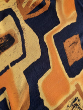 Charger l'image dans la galerie, Top vintage Bintou - Motif Africain. Pointu devant. Coton. Taille S, 36, 38.