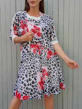 Charger l'image dans la galerie, Ensemble vintage Leslee - Veste fine et robe fleurie. Taille M, 38, 40