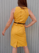 Charger l'image dans la galerie, Ensemble vintage Julie - Soie jaune tournesol. Taille S, 36, 38. Renato Nucci. Made in France